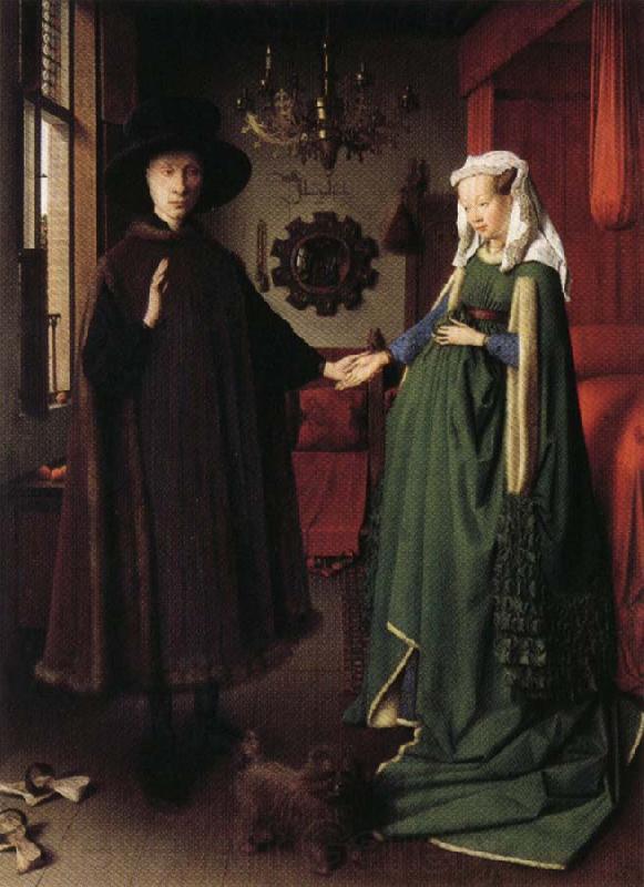 Jan Van Eyck Portrait of Giovanni Arnolfini and His Wife Spain oil painting art